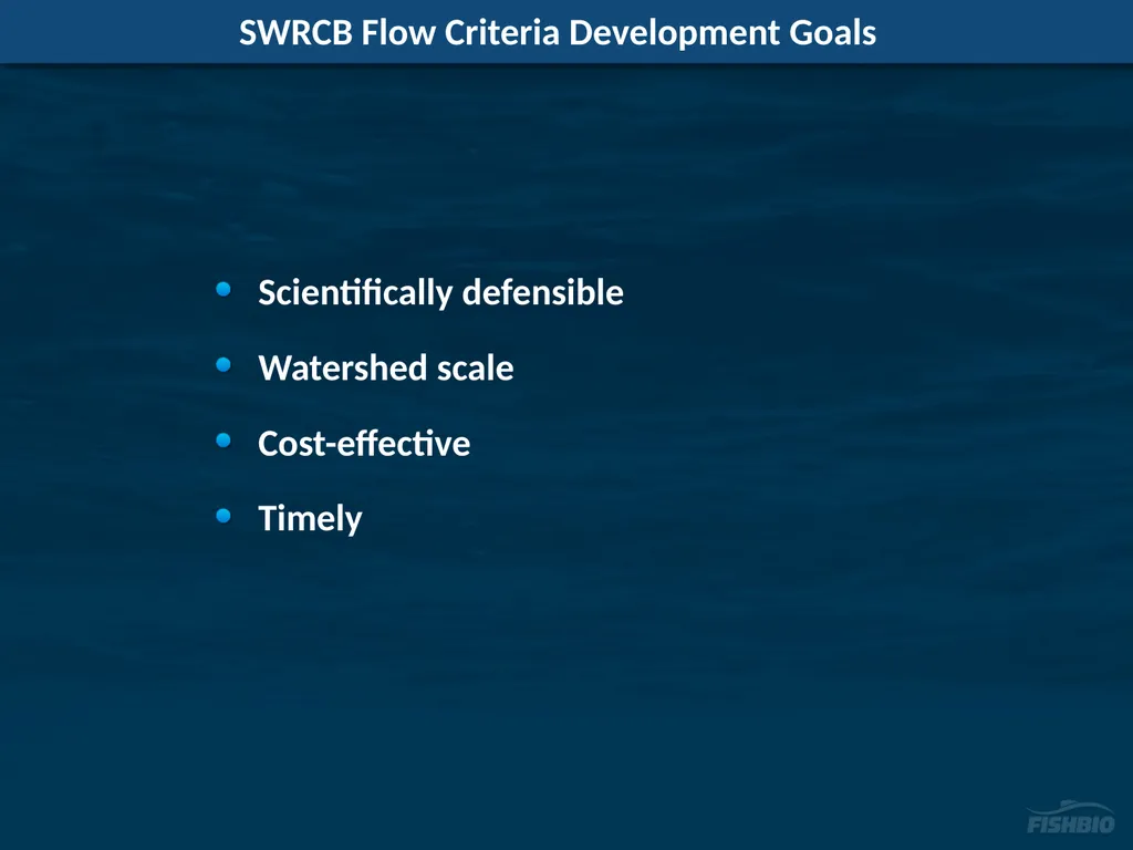 Comments on Proposed Methods to Develop Flow - slide 2 of 14