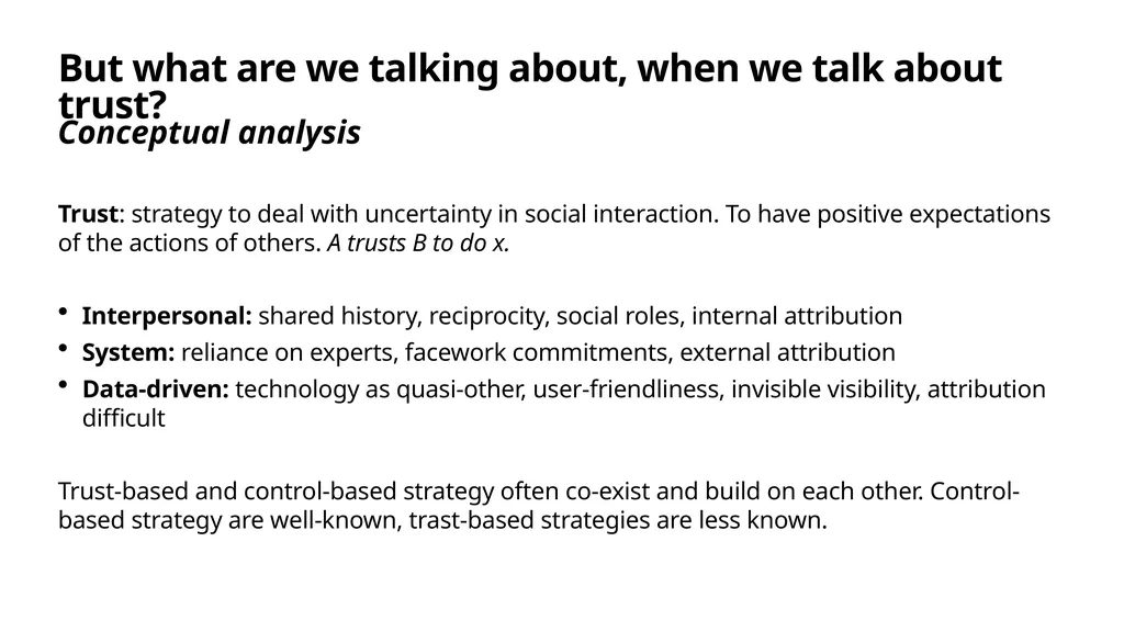 19 May 2021 Can we trust trust-based data - slide 3 of 11