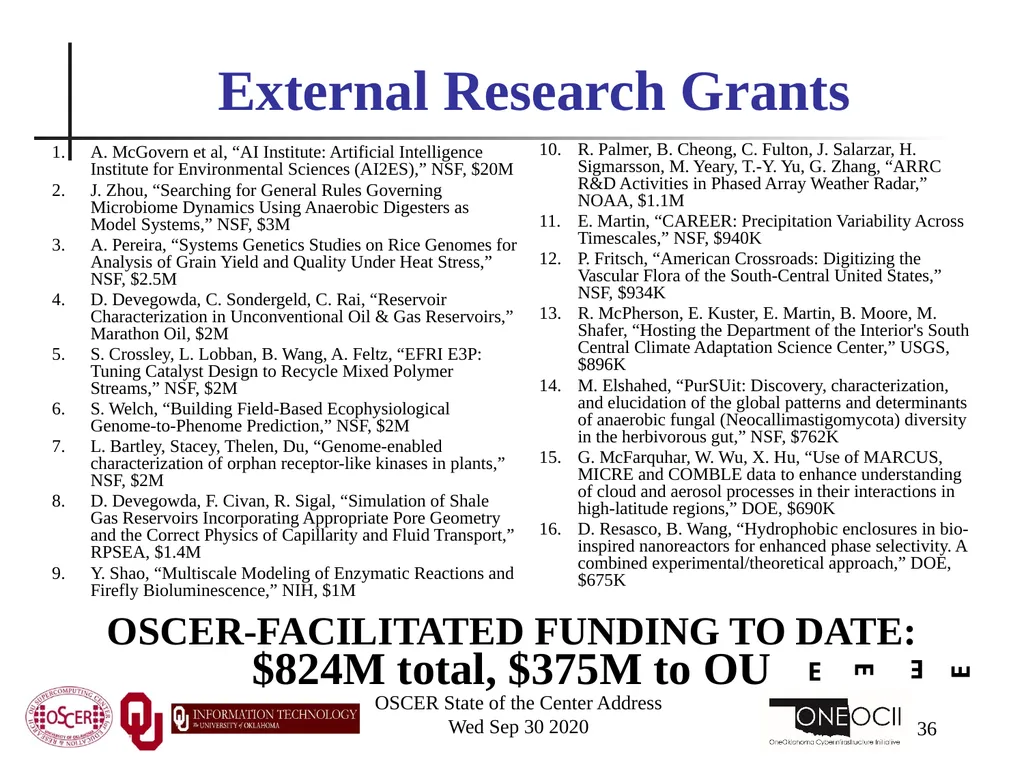 Henry Neeman, Director OU Supercomputing Center - slide 36 of 133