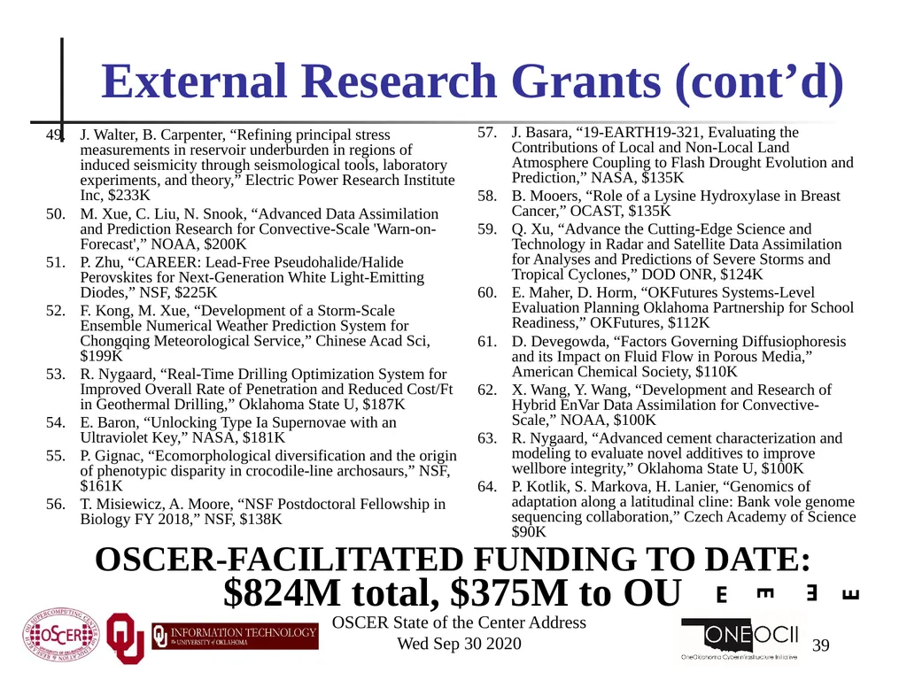 Henry Neeman, Director OU Supercomputing Center - slide 39 of 133