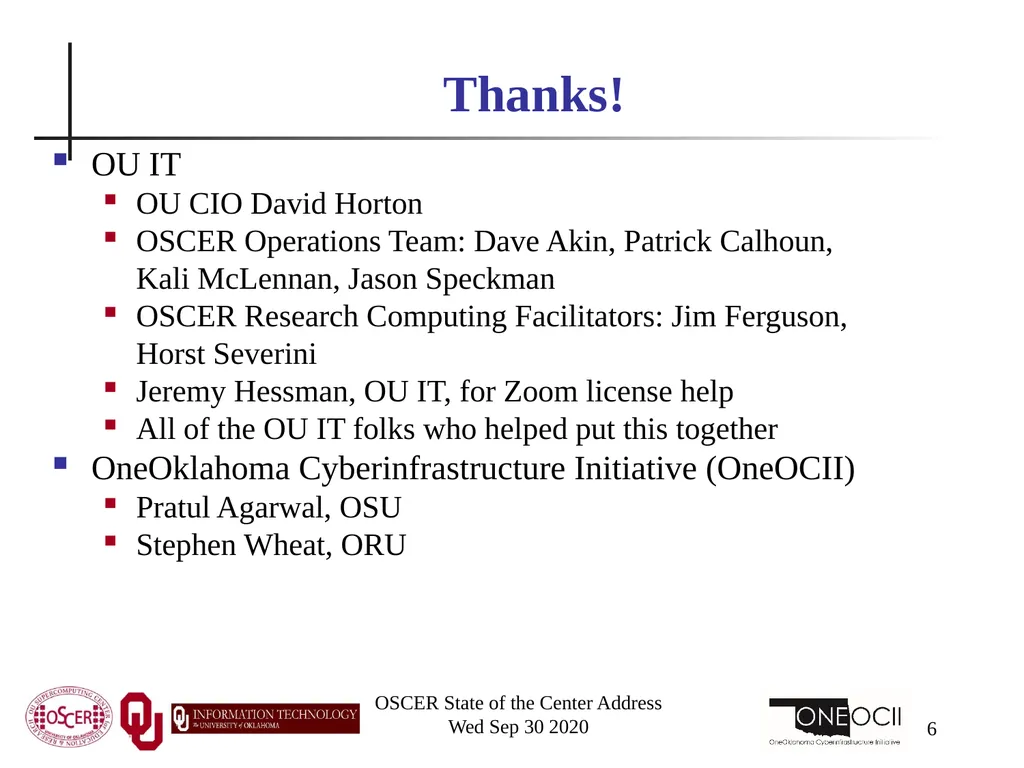 Henry Neeman, Director OU Supercomputing Center - slide 6 of 133