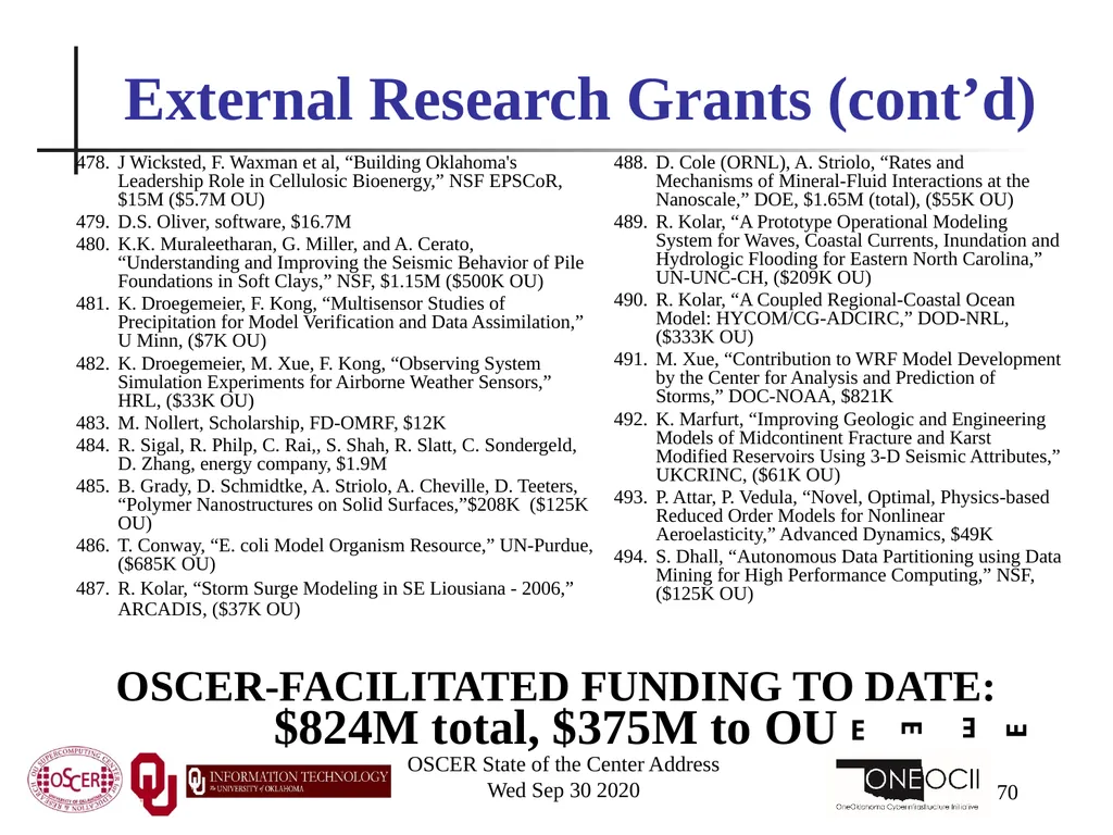 Henry Neeman, Director OU Supercomputing Center - slide 70 of 133