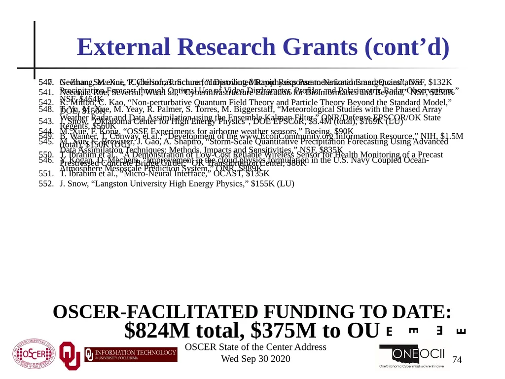 Henry Neeman, Director OU Supercomputing Center - slide 74 of 133