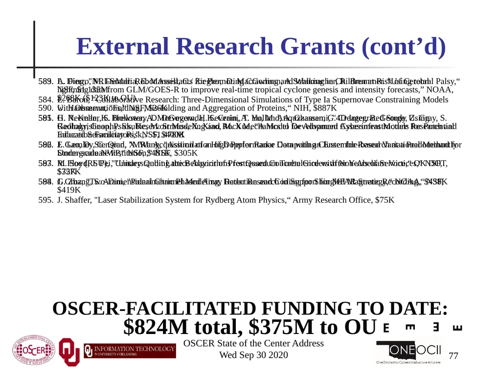 Henry Neeman, Director OU Supercomputing Center - slide 77 of 133