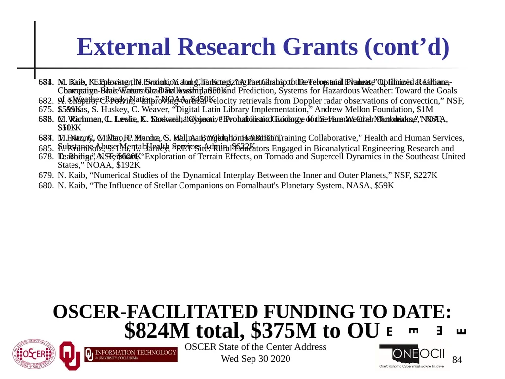 Henry Neeman, Director OU Supercomputing Center - slide 84 of 133