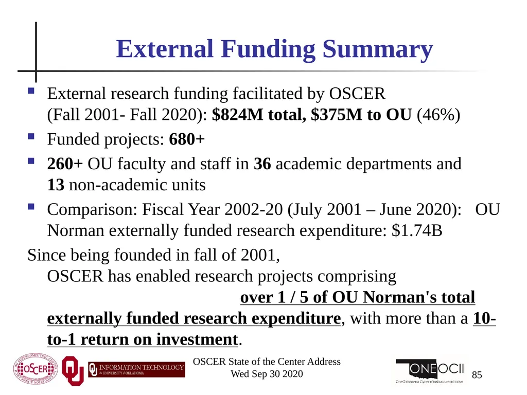 Henry Neeman, Director OU Supercomputing Center - slide 85 of 133