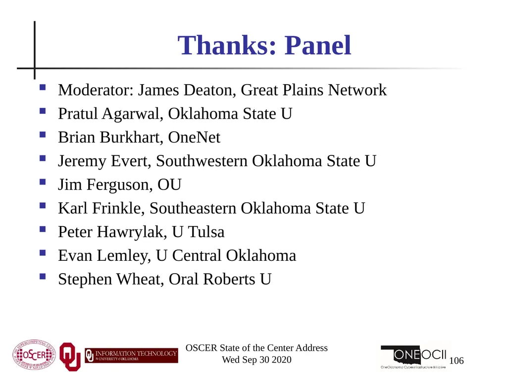 Henry Neeman, Director OU Supercomputing Center - slide 106 of 133