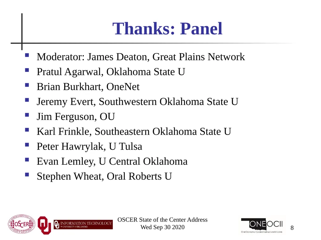 Henry Neeman, Director OU Supercomputing Center - slide 8 of 133