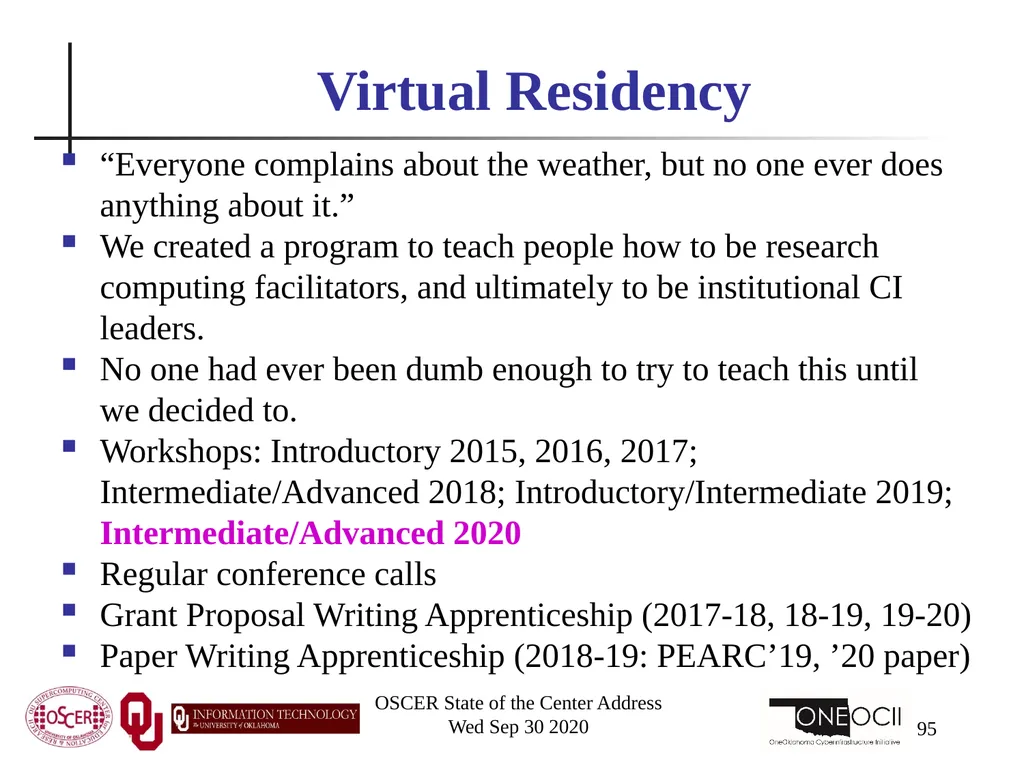 Henry Neeman, Director OU Supercomputing Center - slide 95 of 133
