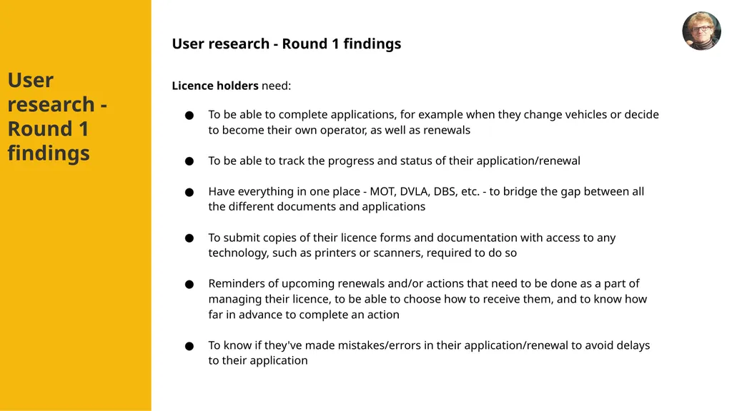 Taxi Licensing Alpha Final Show and Tell 9th - slide 6 of 23