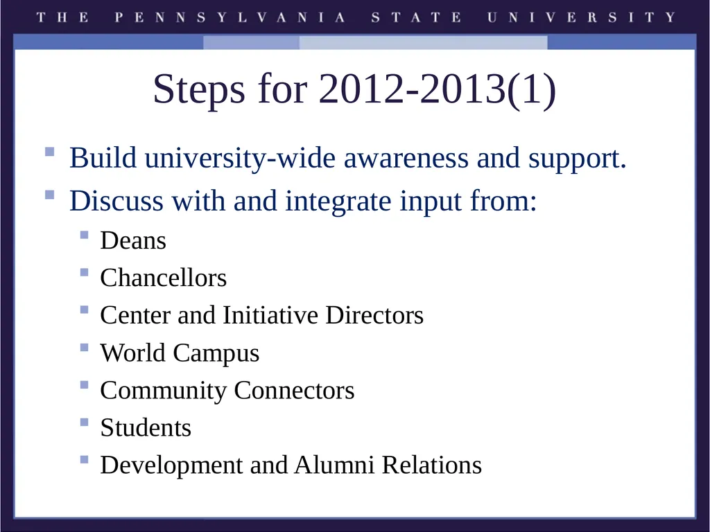The Pennsylvania State University Service - slide 10 of 11