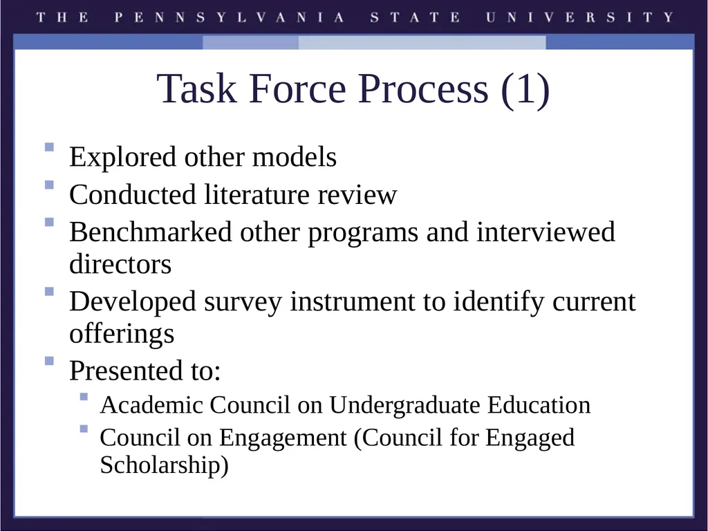 The Pennsylvania State University Service - slide 5 of 11
