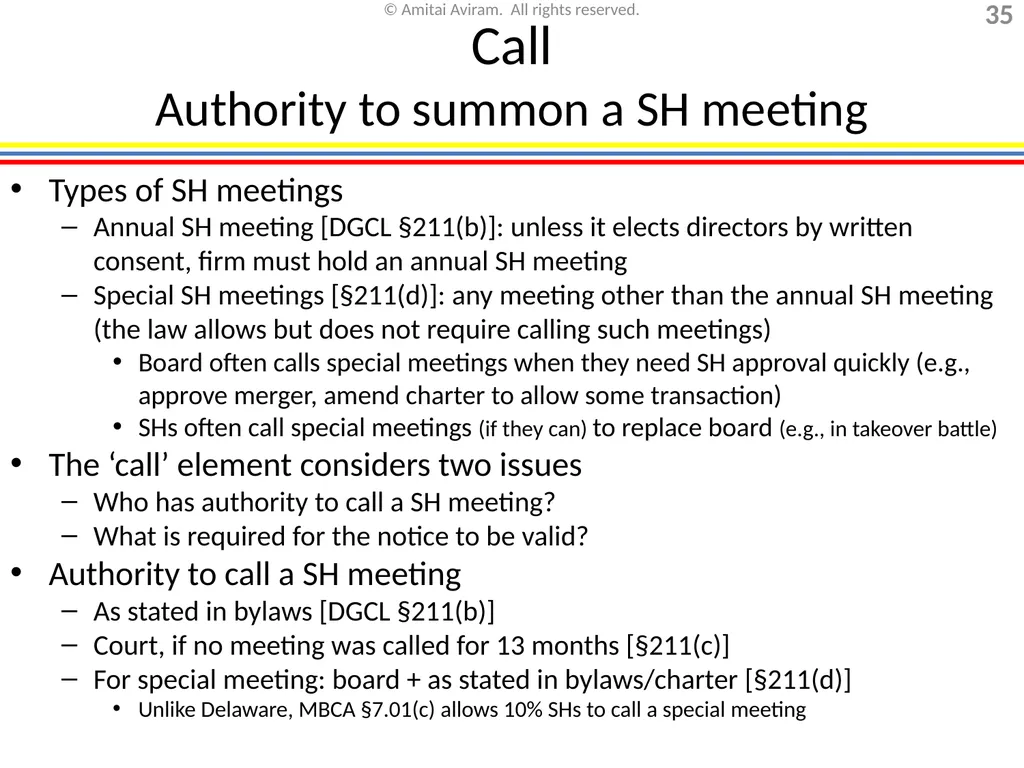Mergers & acquisitions, Chapter 1 (Business - slide 35 of 140