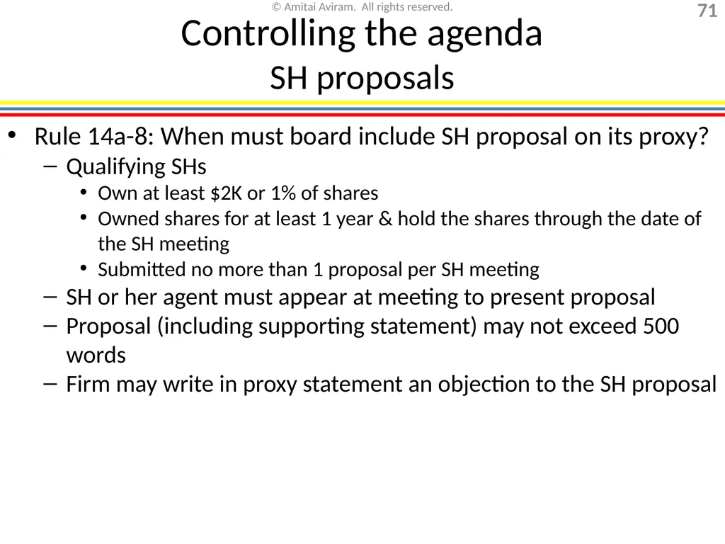 Mergers & acquisitions, Chapter 1 (Business - slide 71 of 140