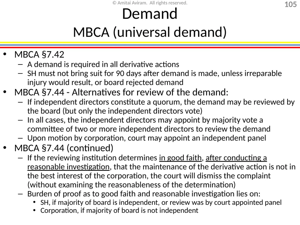 Mergers & acquisitions, Chapter 1 (Business - slide 105 of 140