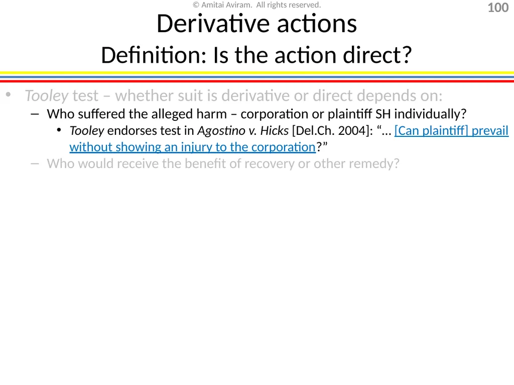 Mergers & acquisitions, Chapter 1 (Business - slide 100 of 140