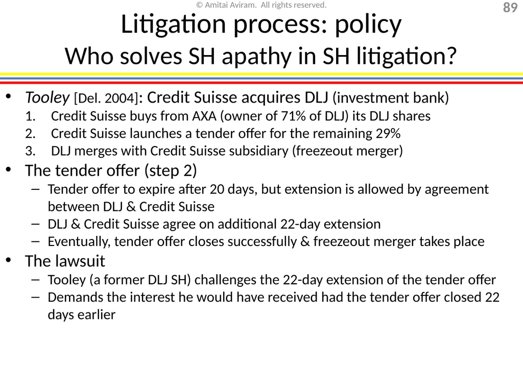 Mergers & acquisitions, Chapter 1 (Business - slide 89 of 140