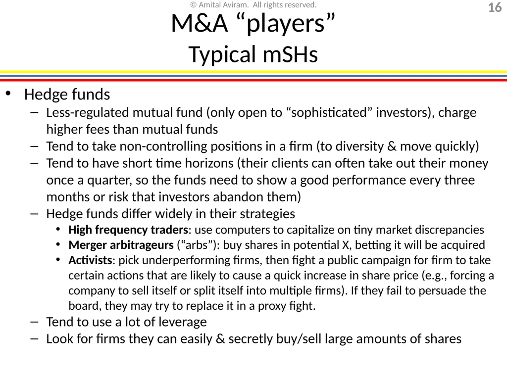 Mergers & acquisitions, Chapter 1 (Business - slide 16 of 140