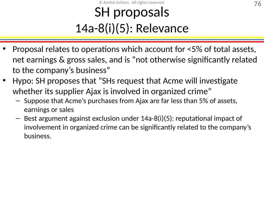 Mergers & acquisitions, Chapter 1 (Business - slide 76 of 140