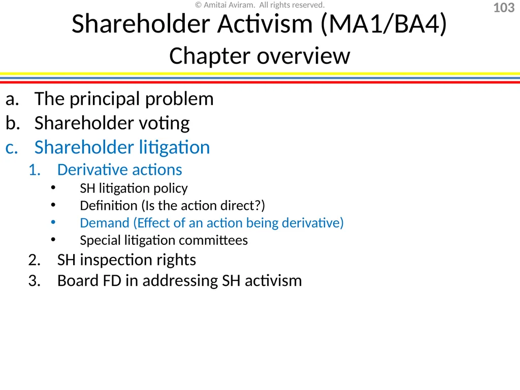 Mergers & acquisitions, Chapter 1 (Business - slide 103 of 140