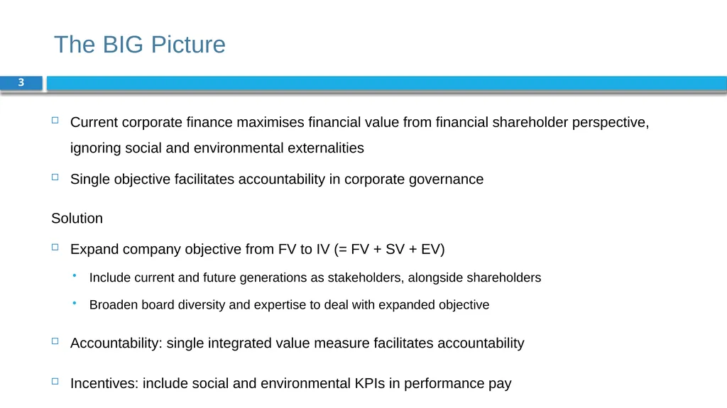 Corporate Finance for Long-Term Value Chapter 3: - slide 3 of 20