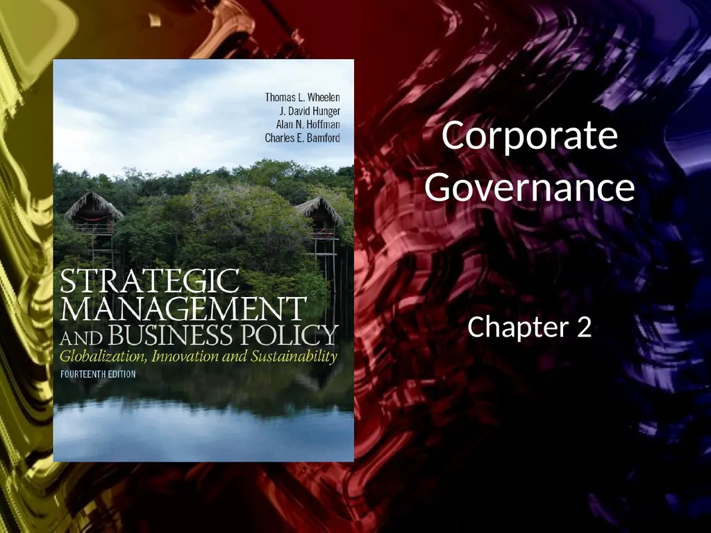 Corporate Governance Chapter 2 Learning Objectives
