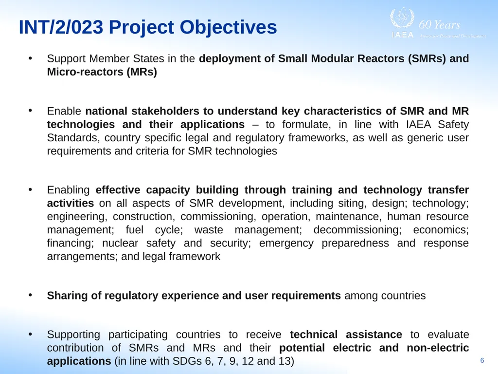 IAEA Support to Member States in Small Modular - slide 6 of 11