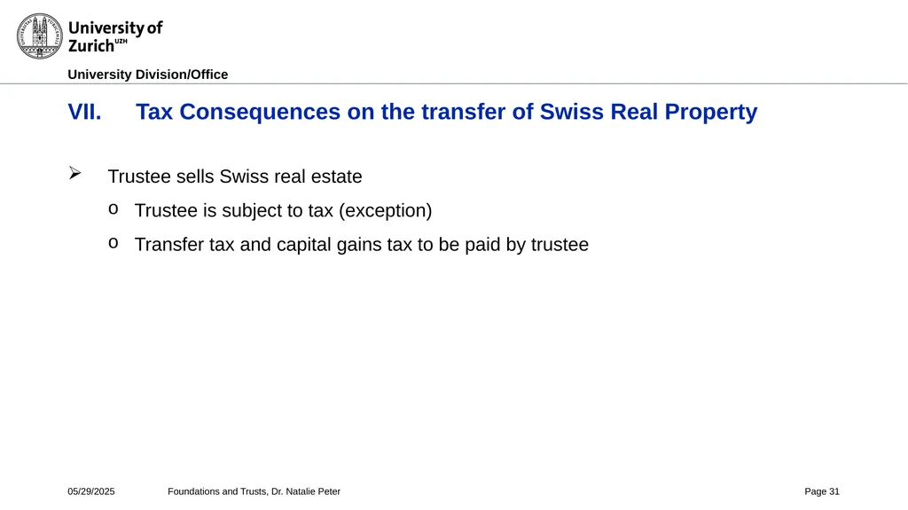 Foundations and Trusts Block 3 – Part II Spring - slide 31 of 61