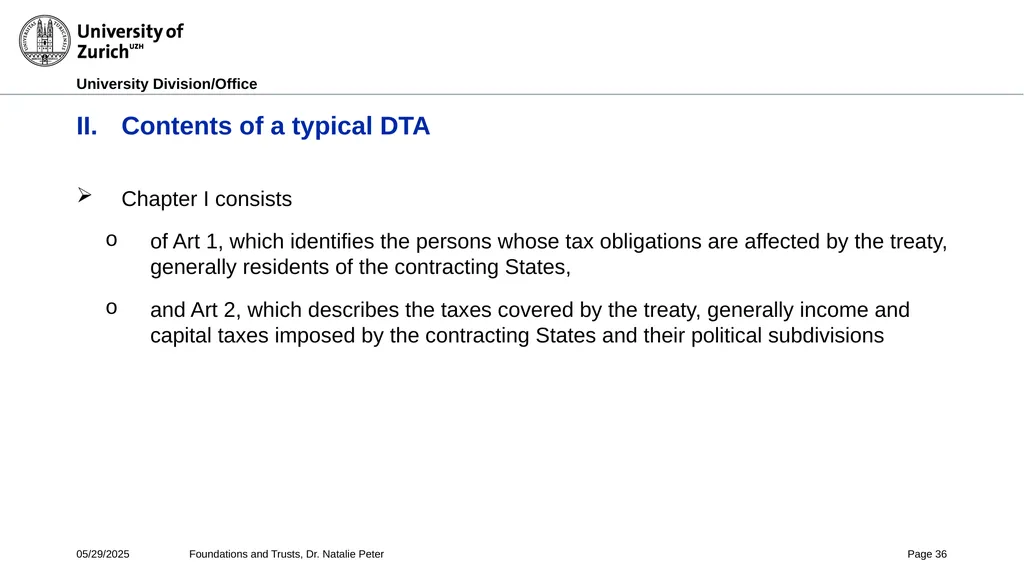 Foundations and Trusts Block 3 – Part II Spring - slide 36 of 61