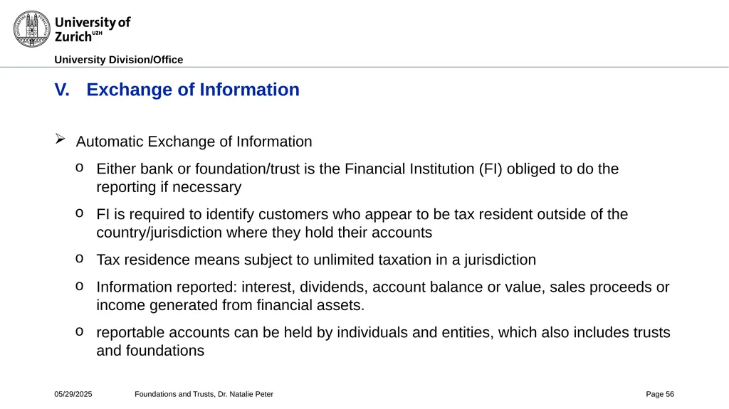 Foundations and Trusts Block 3 – Part II Spring - slide 56 of 61