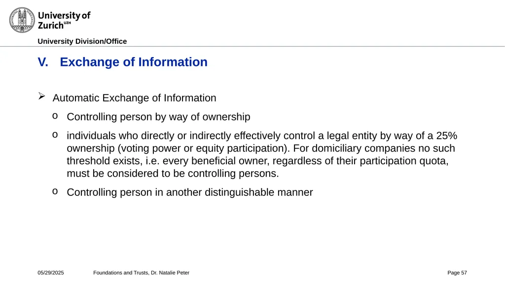 Foundations and Trusts Block 3 – Part II Spring - slide 57 of 61