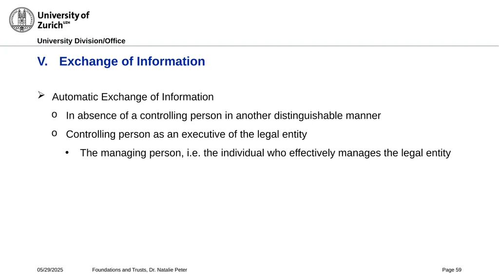 Foundations and Trusts Block 3 – Part II Spring - slide 59 of 61