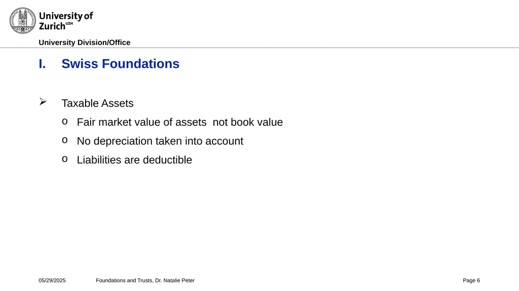 Foundations and Trusts Block 3 – Part II Spring - slide 6 of 61