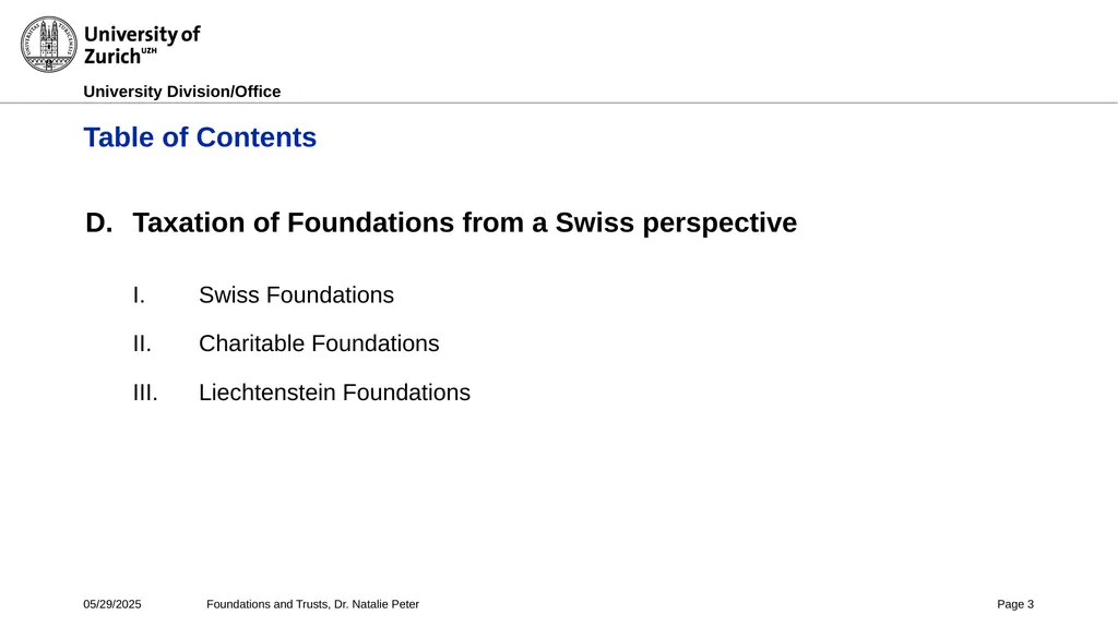 Foundations and Trusts Block 3 – Part II Spring - slide 3 of 61