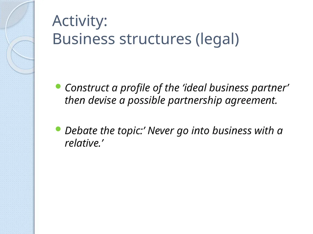 PRELIMINARY BUSINESS STUDIES Miss Vidler 2011 - slide 48 of 89