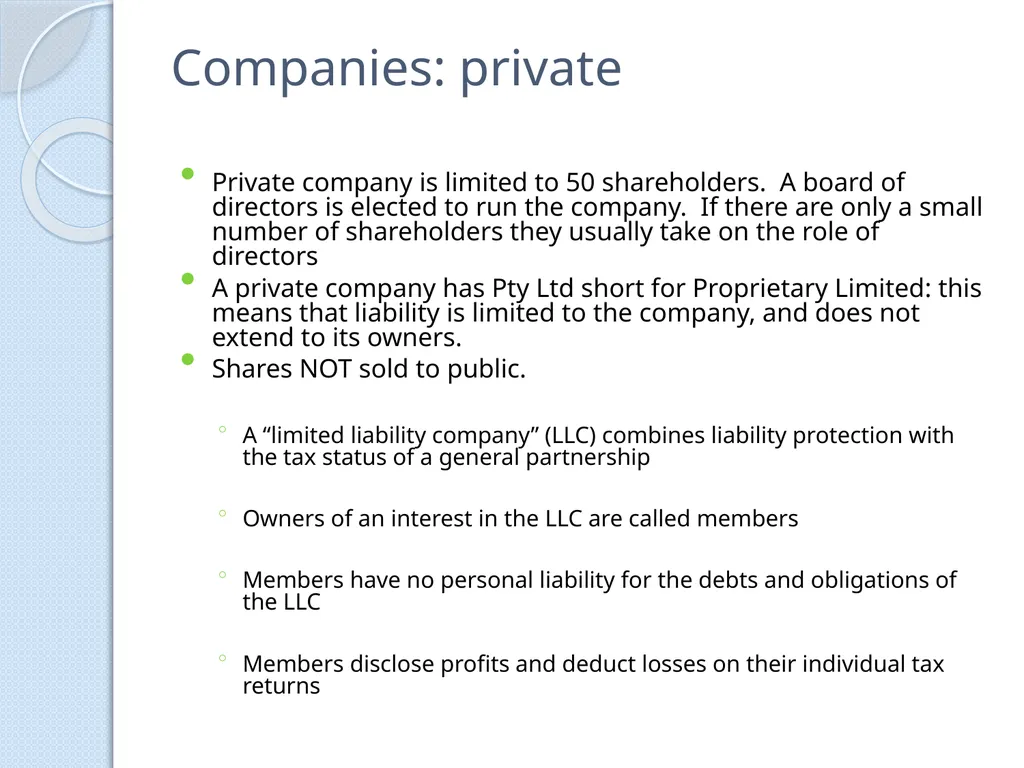 PRELIMINARY BUSINESS STUDIES Miss Vidler 2011 - slide 50 of 89