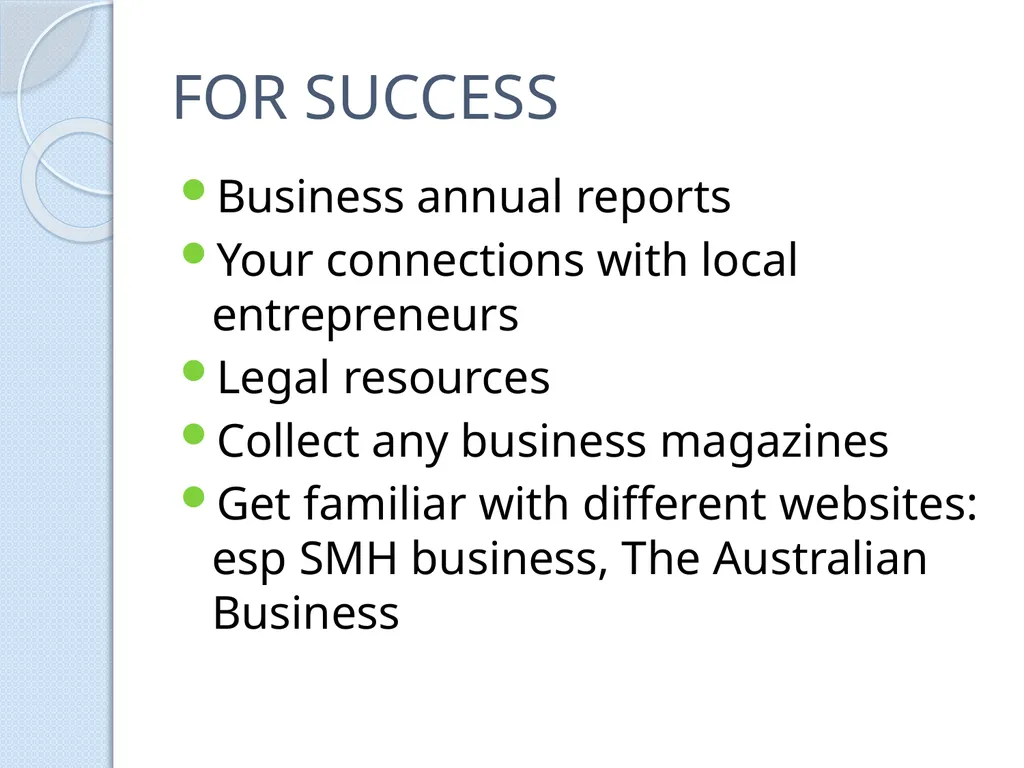 PRELIMINARY BUSINESS STUDIES Miss Vidler 2011 - slide 10 of 89