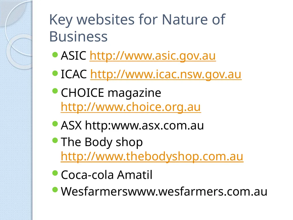 PRELIMINARY BUSINESS STUDIES Miss Vidler 2011 - slide 8 of 89