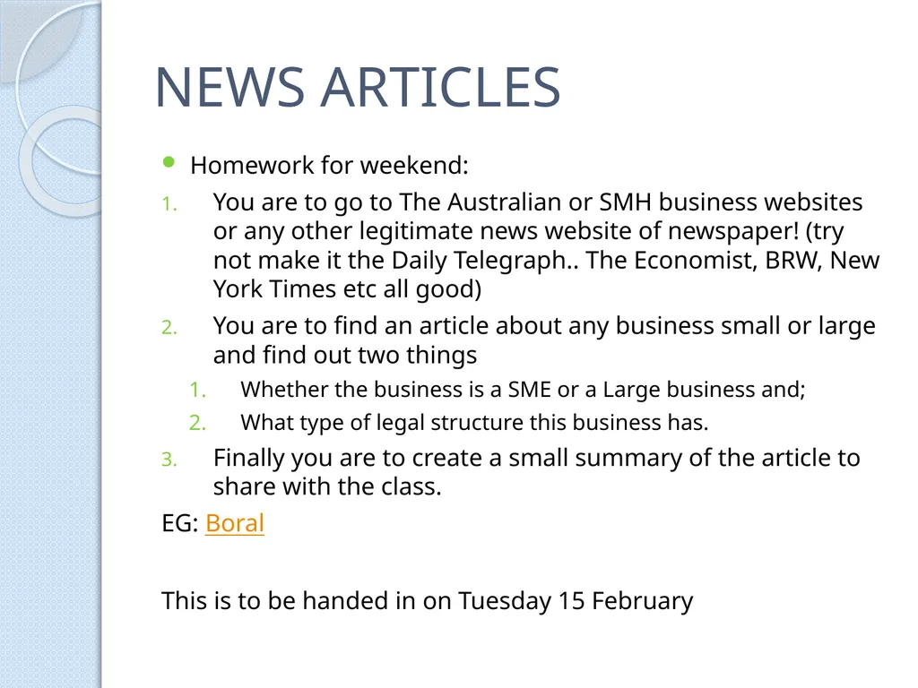 PRELIMINARY BUSINESS STUDIES Miss Vidler 2011 - slide 43 of 89
