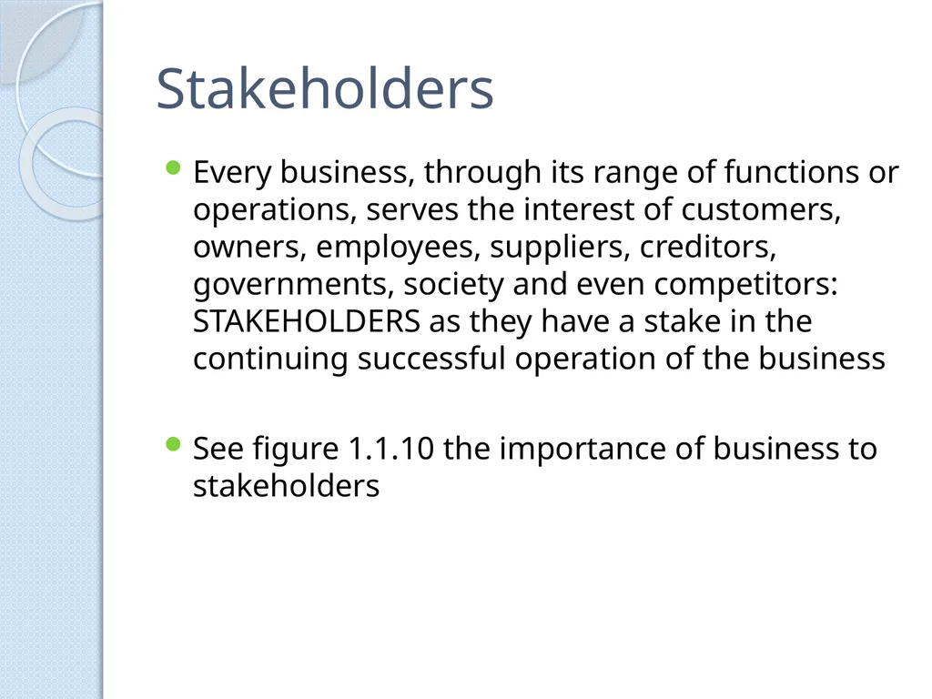 PRELIMINARY BUSINESS STUDIES Miss Vidler 2011 - slide 25 of 89