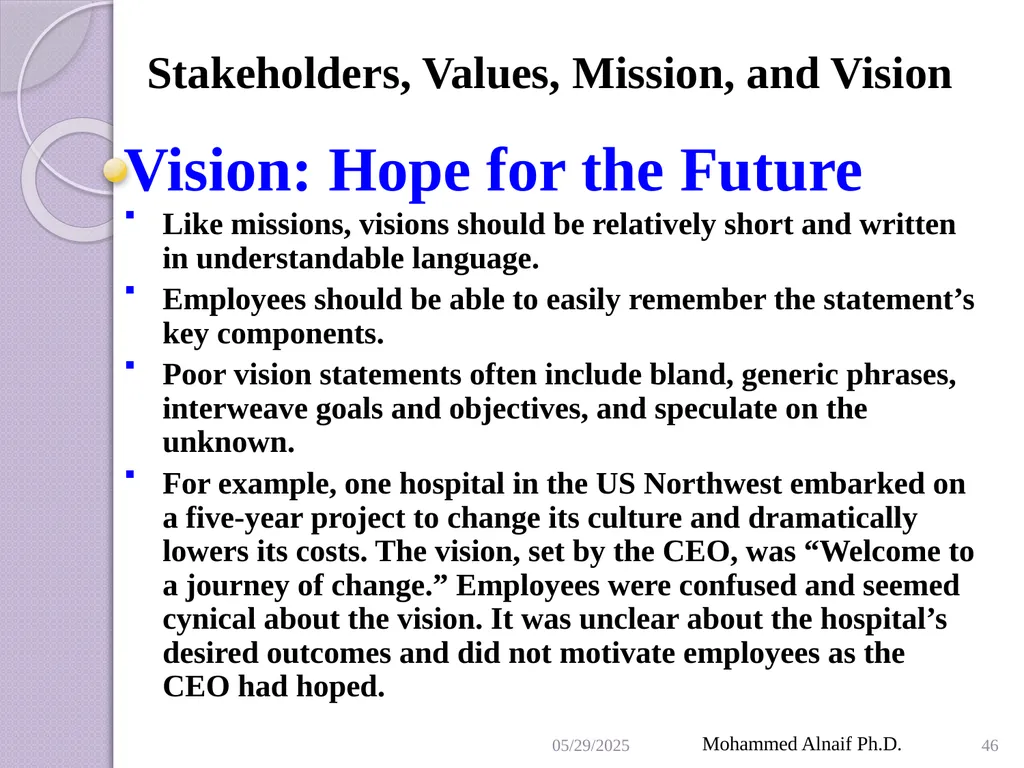 King Saud University College of Business - slide 46 of 55