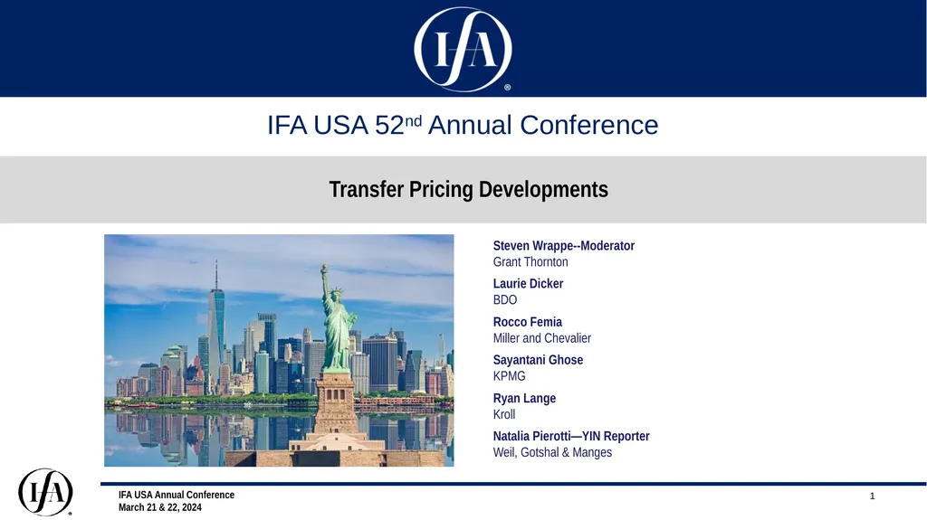 Transfer Pricing Developments Steven - slide 1 of 12
