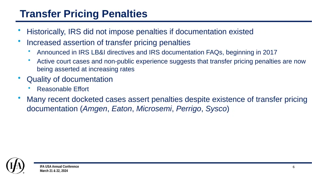 Transfer Pricing Developments Steven - slide 6 of 12
