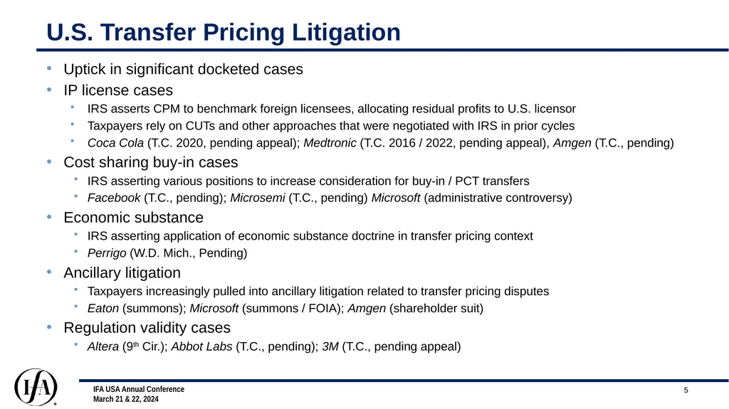 Transfer Pricing Developments Steven - slide 5 of 12
