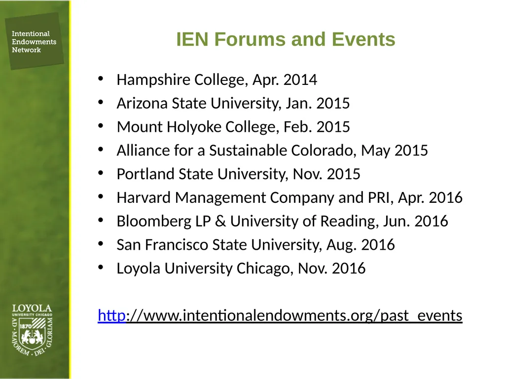 Tony Cortese Principal, Intentional Endowments - slide 9 of 17