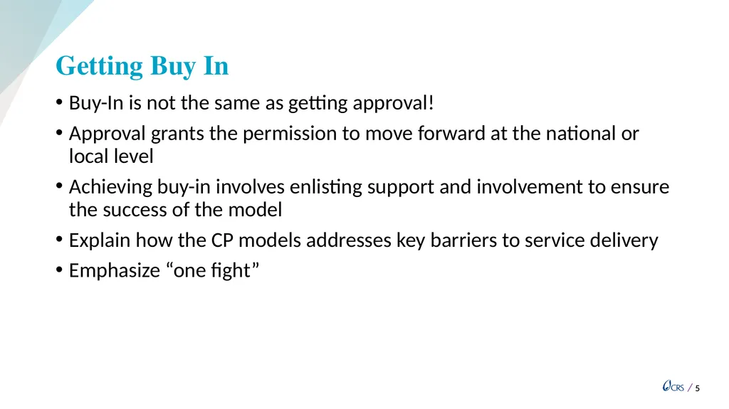 Module 4: Stakeholder Engagement Describe the - slide 5 of 9