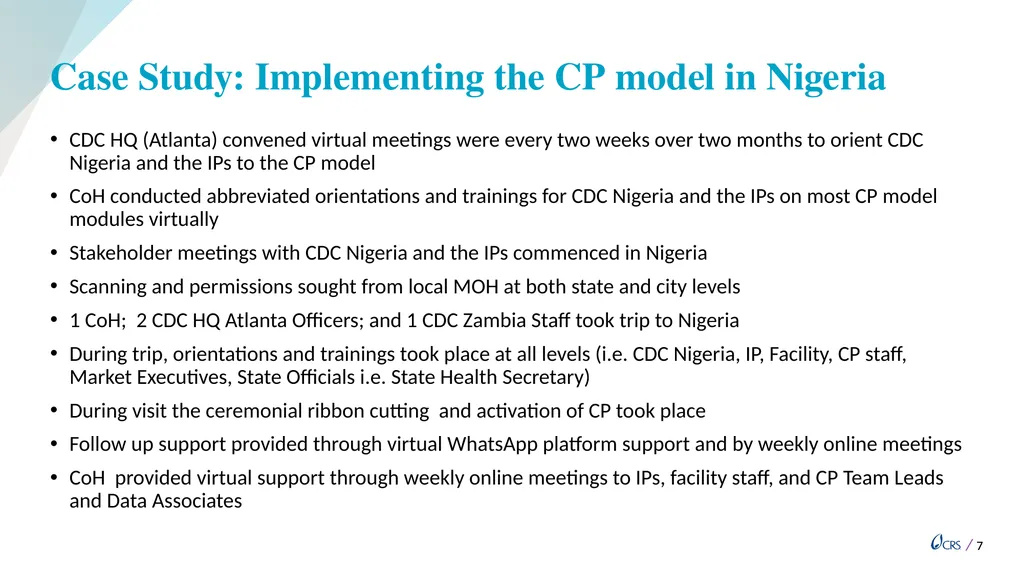 Module 4: Stakeholder Engagement Describe the - slide 7 of 9