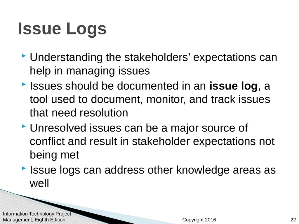Chapter 13 Project Stakeholder Management - slide 22 of 34