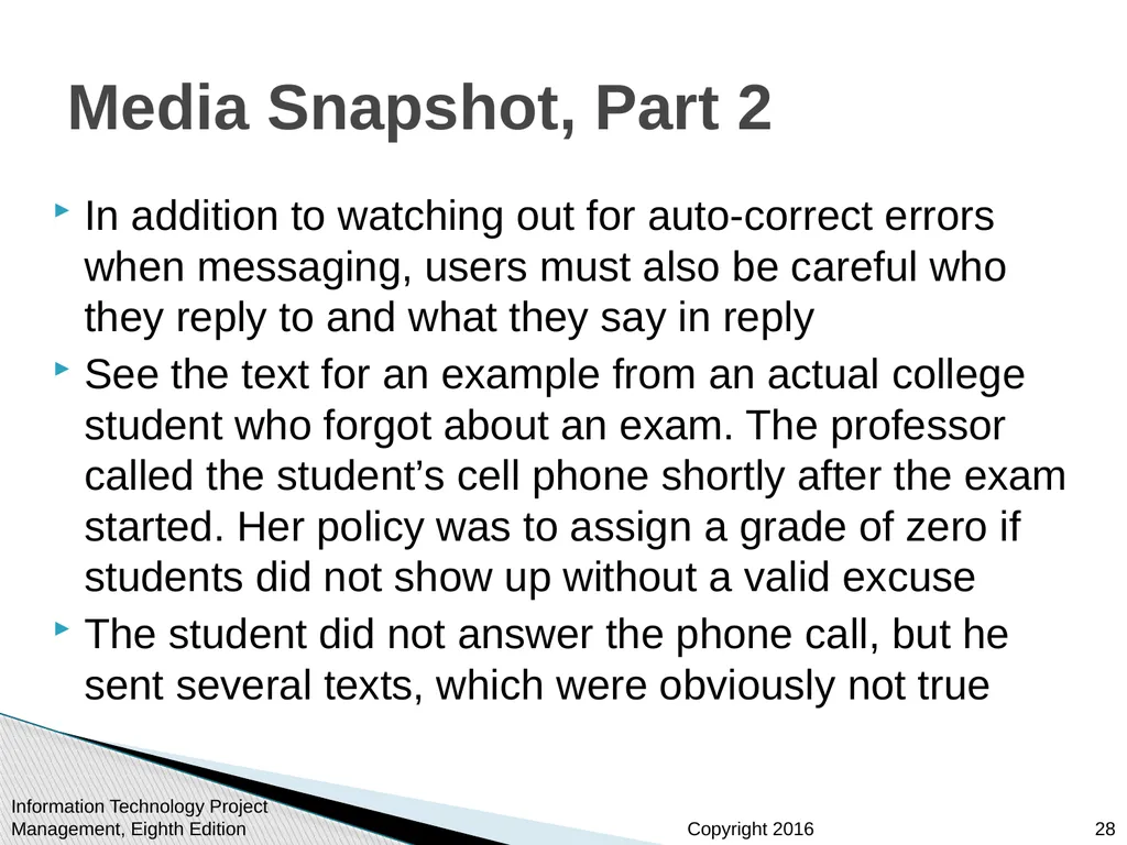 Chapter 13 Project Stakeholder Management - slide 28 of 34