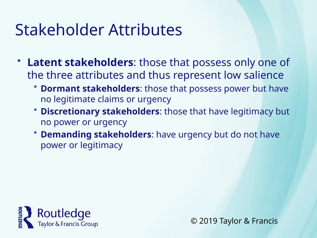 Business Ethics Copyright©2018 Taylor & Francis - slide 19 of 26